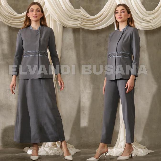 Setelan jas wanita / Seragam kerja blazer wanita / Seragam guru / Setelan baju guru wanita - 7007 Ab