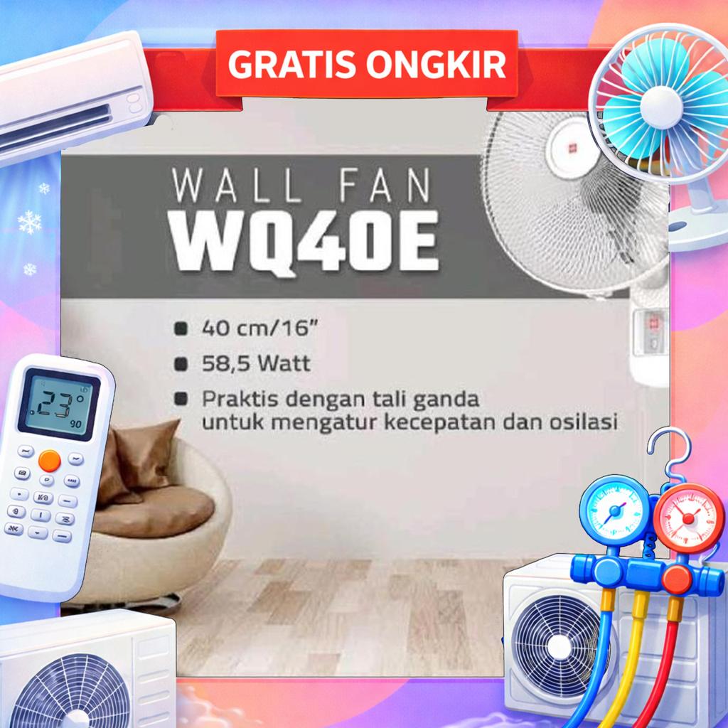 Kipas Angin Kdk Wn 40 B / Kipas Dinding 16 Inch Grab