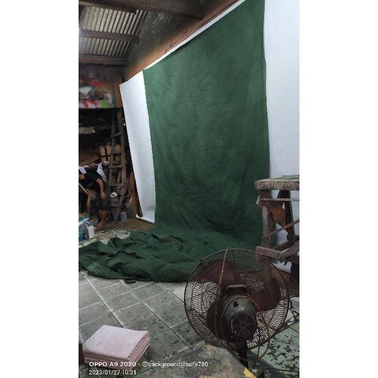 background studio foto muslin abstrak hijau tua UK 3x5m