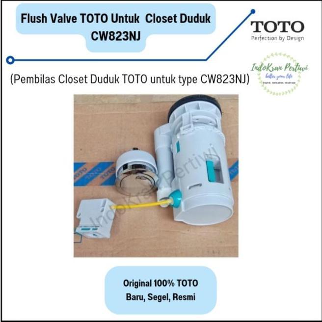 Ready Flush Valve Closet Duduk TOTO CW823NJ/ Pembilas Closet/ Spare Part