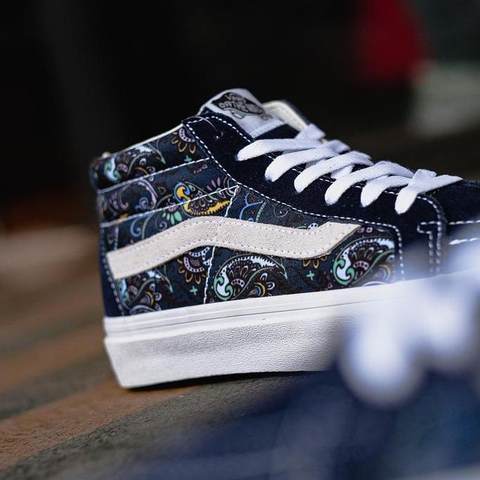 Vans Sk8 Mid Reissue Paisley Dress Blues / Vans Sk8 Orinal