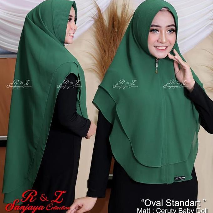 kerudung khimar aurora 2 layer babydoll//hijab syar'i//jilbab 2 layer.//hijab kekinian Ceruti Dewasa