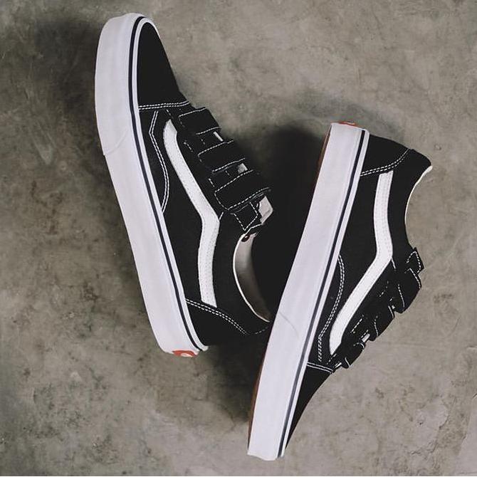 Oldskool velcro Black/white Vans