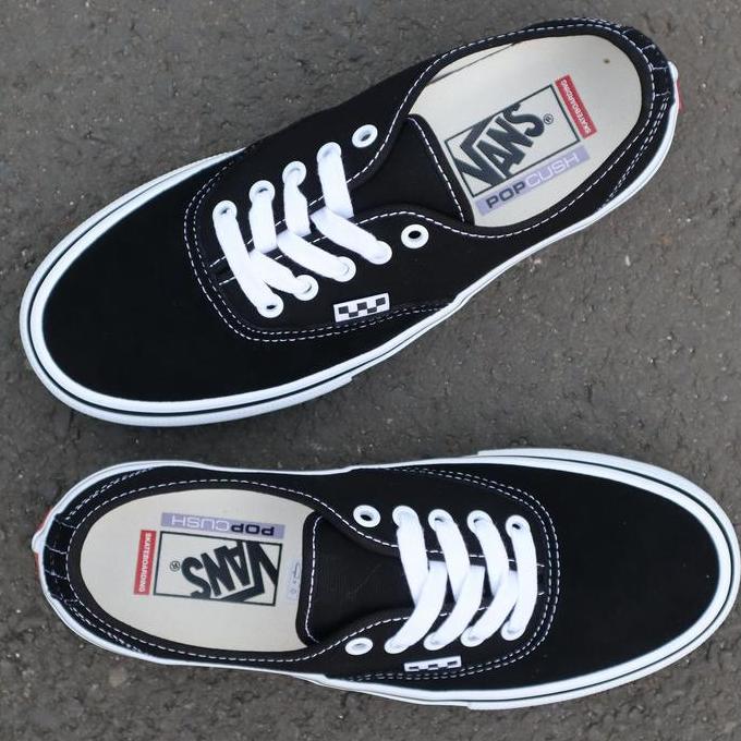 Vans skate authentic black white (Resmi PT NAVYA)