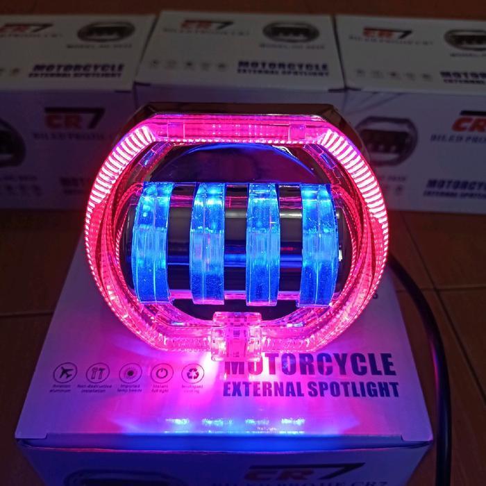 Lampu Biled 4Lensa Universal Bisa Untuk Semua Motor Redy Boss Ku Lampu Alis Vario 150 Mata Rasengan 