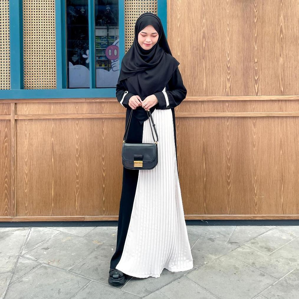 Abaya Marwah Syari Muslimah Mewah Gamis Mewah Simple Daily