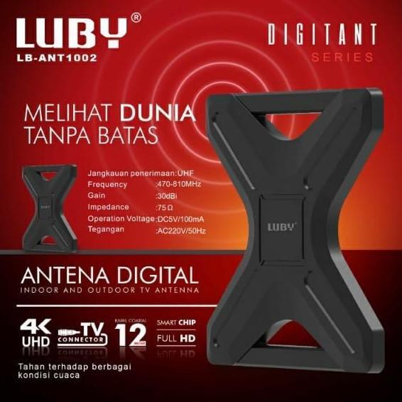 Antena Tv Digital Luar Dalam Luby Indoor Outdoor Analog 1002 Set Top Box Tabung Lcd Ant Ant1002 Kual
