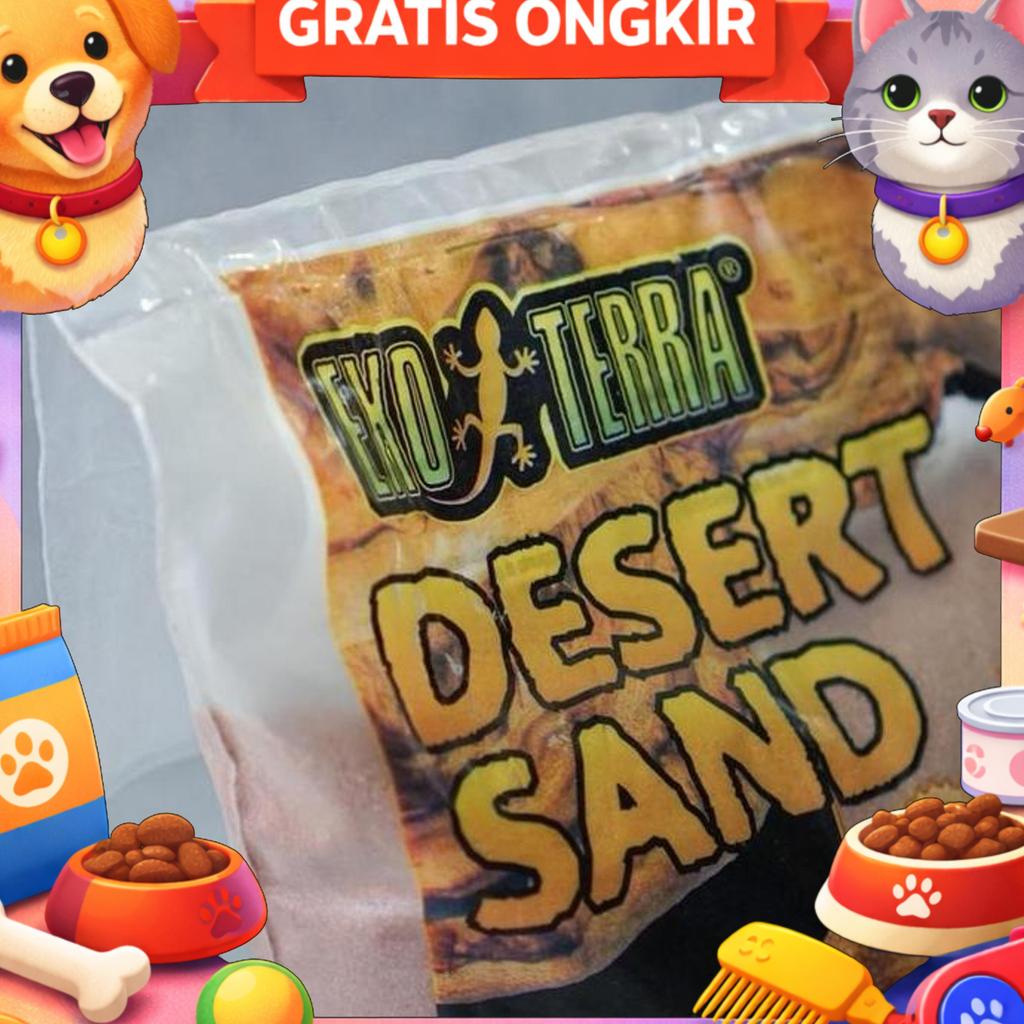 Exoterra Desert Sand Red 4.5Kg / Pasir Gurun Exoterra / Pasir Terrarium Reptil / Pasir Kandang Repti