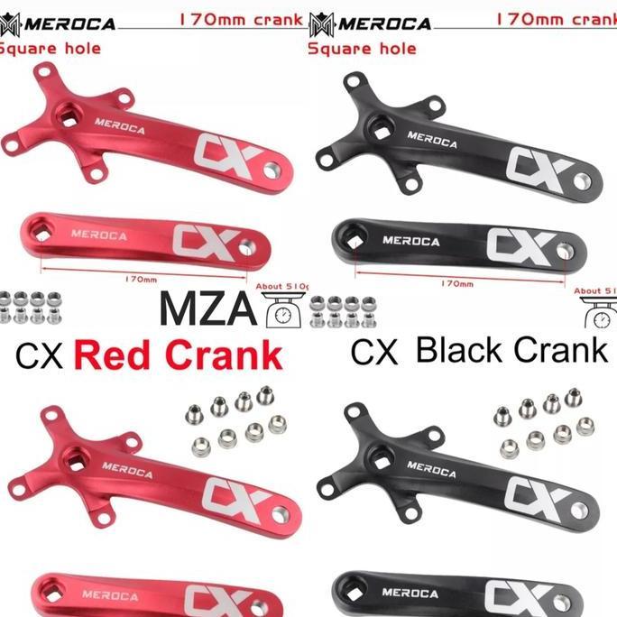 Meroca Crank Arm BB Kotak BCD 104 Crankset Sepeda