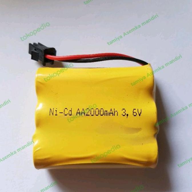 BATERAI MOBIL REMOT RC AA2000MAH 3,6V NICD / BATRE RC 3,6V 2000MAH