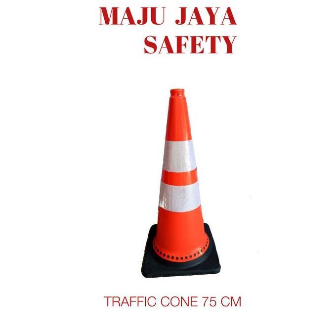 CONE KERUCUT 75CM / TRAFFIC CONE 75CM /SAFETY CONE 75CM MURAH SARANG TAWON PREMIUM murah