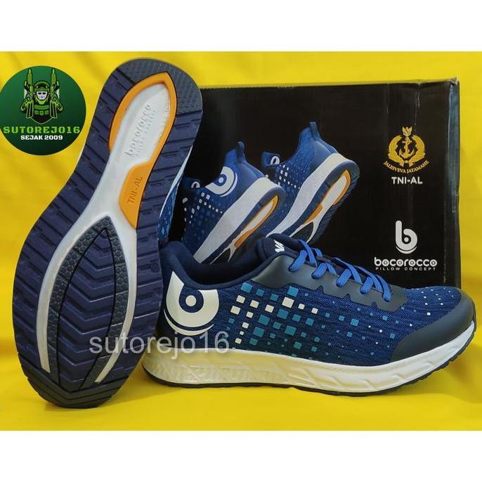 sepatu olahraga alri navy sport shoes merk bocorocco jatah
