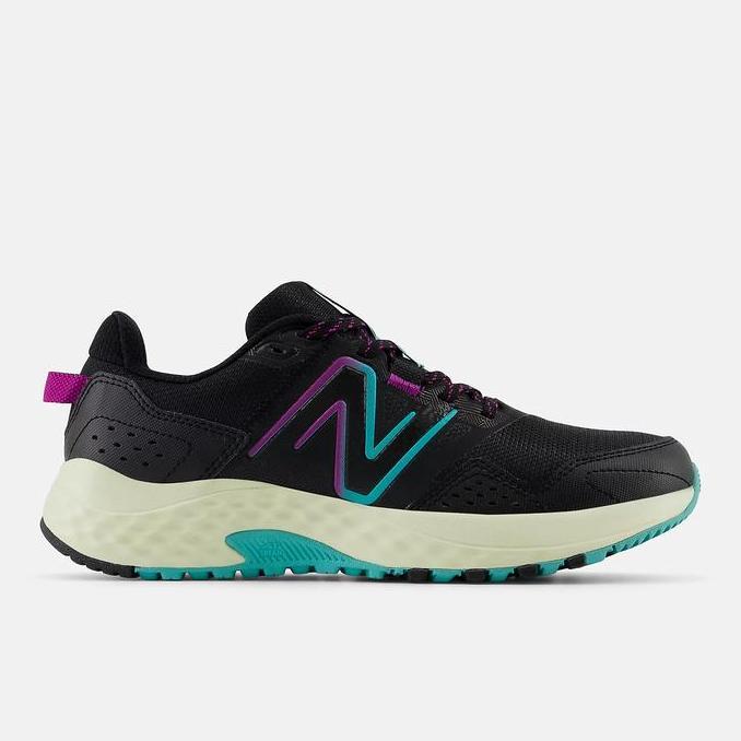 New Balance Trail 410v8 Womens Trail Running Shoes - Black with Cyber Jade