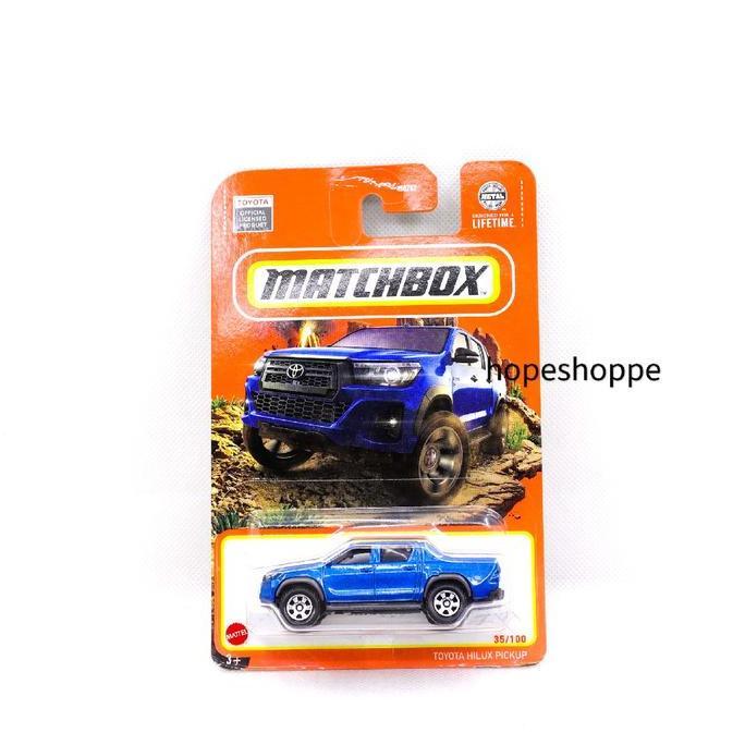 Matchbox Toyota Hilux Pickup Diecast Mobil Original Mattel