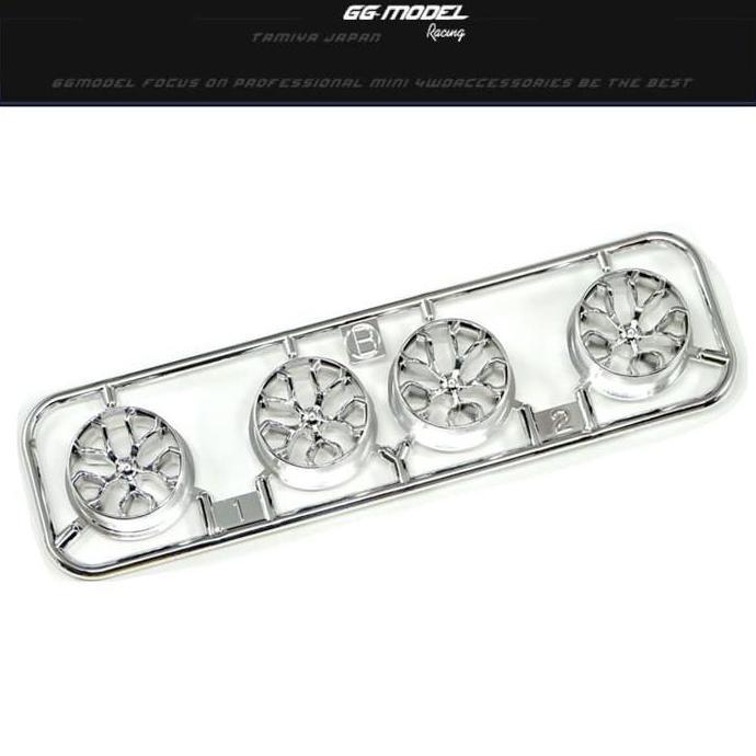 TAMIYA 19004474 LOW HEIGHT Y SPOKE SILVER PLATE / PELEK Y SPOKE