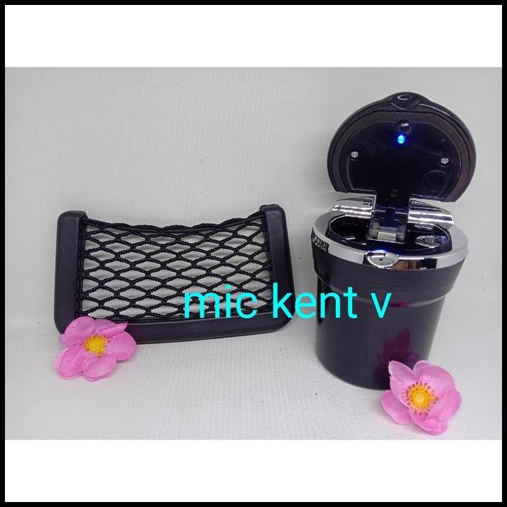 TERBARU ASBAK ROKOK PORTABLE +KANTONG JARING HP KECIL MOBIL ALL NEW AVANZA 