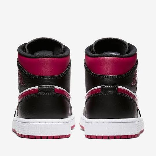 NIKE AIR JORDAN 1 MID BRED TOE NOBLE RED ORINAL