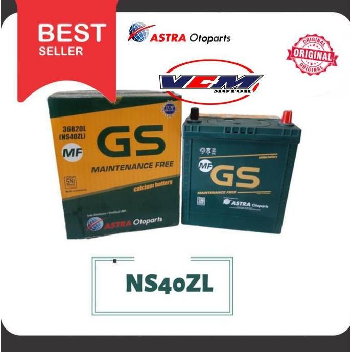 Accu Kering NS40ZL 35Ah GS ASTRA MF Mobil Agya / Jazz / Ertiga / Brio