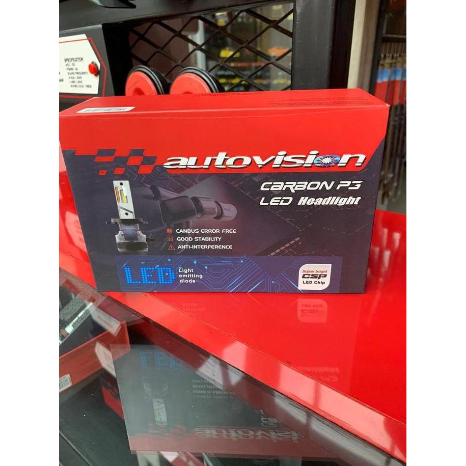 LED H4 Autovision P3 Carbon 68 Watt 5700K 6000LM (Garansi 2 Tahun)