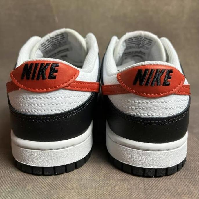 Nike Dunk Low Panda Red Swoosh 100% Authentic