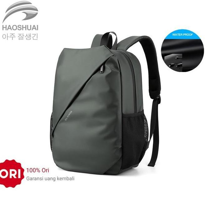 HAOSHUAI 811 Tas Ransel Pria Tas Backpack Korea Pria Wateroof