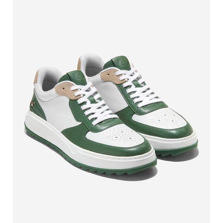 Cole Haan Men Grandpro Crossover Golf - Sepatu Pria (Optic White)
