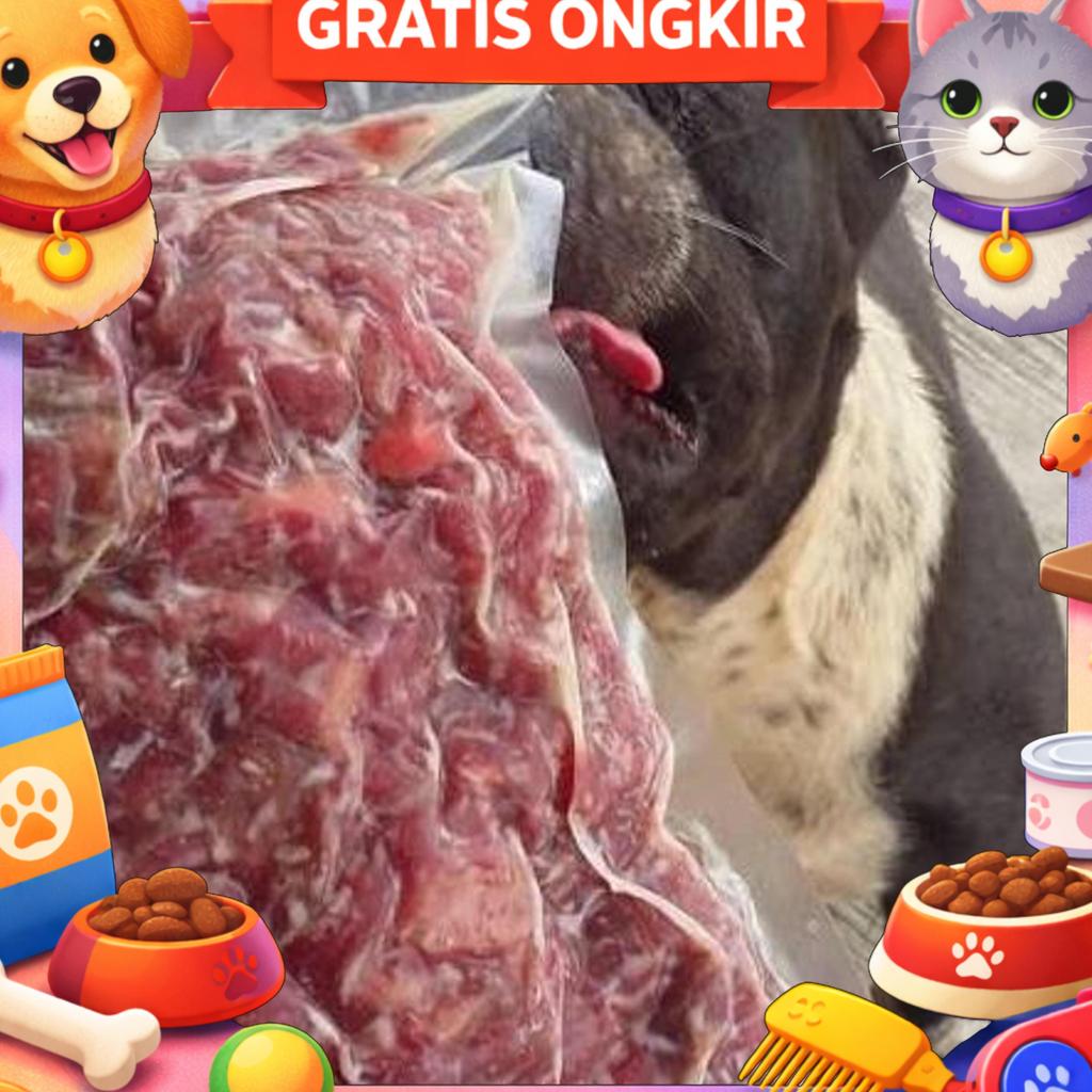 Rumahbully Meatlover - Smoke Beef 1Kg - Dog Cat Food Makanan Anjing