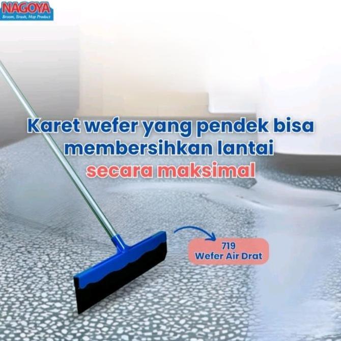 Bersih- Pel Karet Nagoya Wiper Lantai Nagoya Serokan Air Nagoya + Gagang