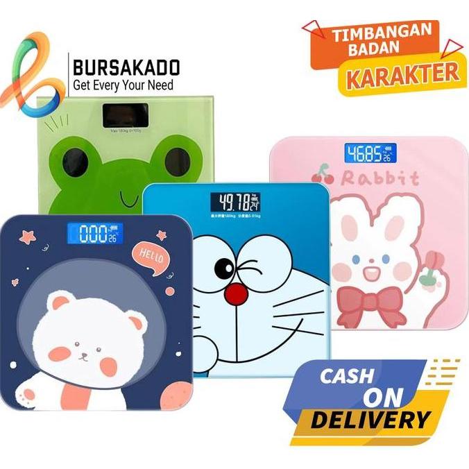 Timbangan Badan Digital Karakter Lucu / alat menimbang timbangan digital
