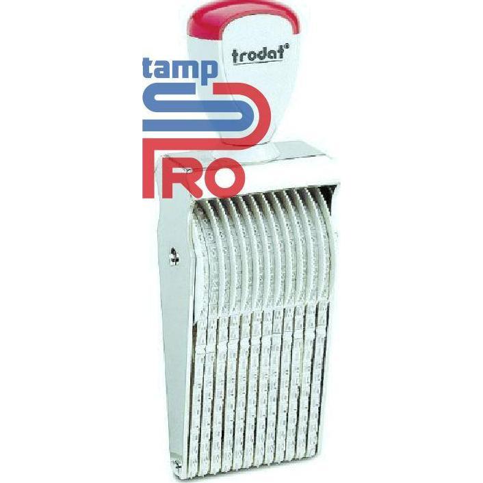 Stempel Trodat Alphabet / Huruf dan Angka Manual 12 Digit 3mm LUIS