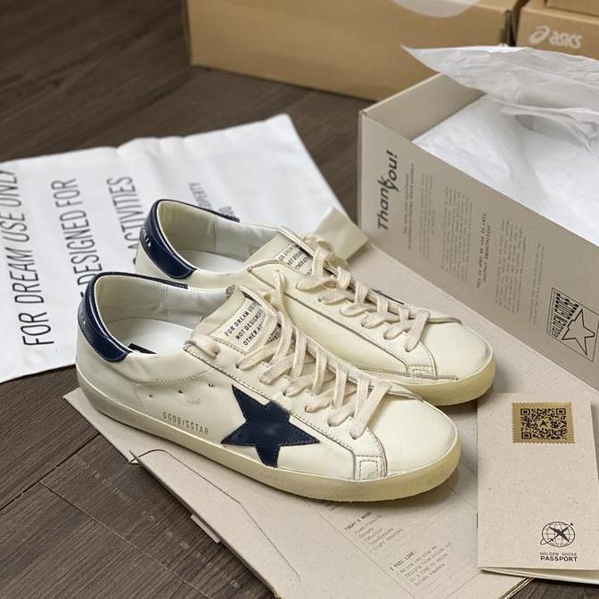 Golden Goose Superstar White Navy Made in Italy Orinal