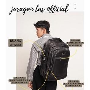 [JURAGAN TAS] TAS RANSEL 20 INCHI JUMBO BACKPACK POLO HERITAGE ORI TAS PRIA USB CHARGER + KUNCI SMAR