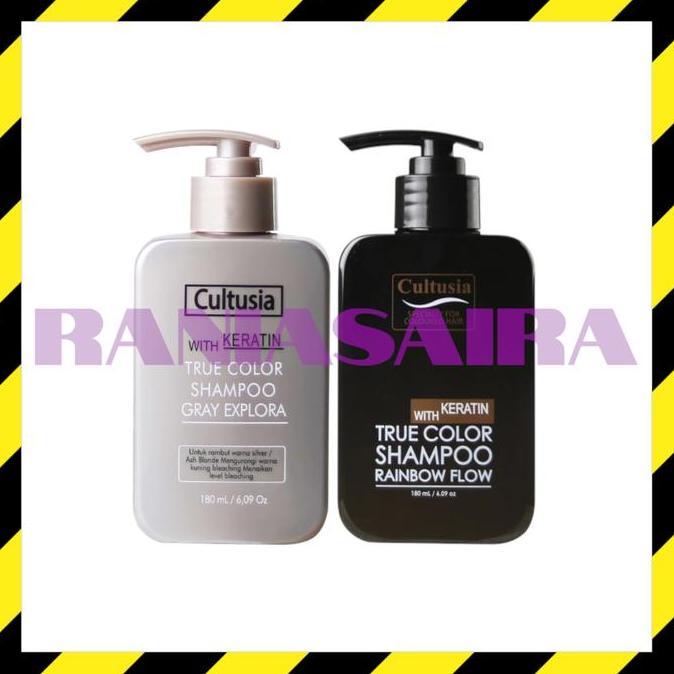 Letssist- Cultusia True Color Shampoo 180Ml / Sampoo Grey Explora / Shampo Rainbow Flow / Silver / R