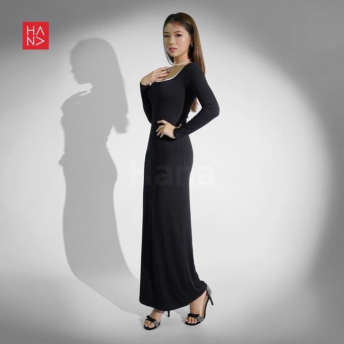 Xyxy- Hana Fashion - Arishel Long Dress/Dress Panjang Wanita/Long Dress Casual/Dress Simple/ Dress H