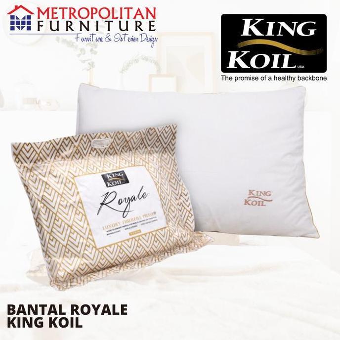 Sleep- Bantal King Koil Royale Pillow Gold Polyester Fiberfill Kingkoil Ori