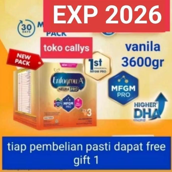 Cod,Bisa- Enfagrow 3 Vanila 3600 Gr