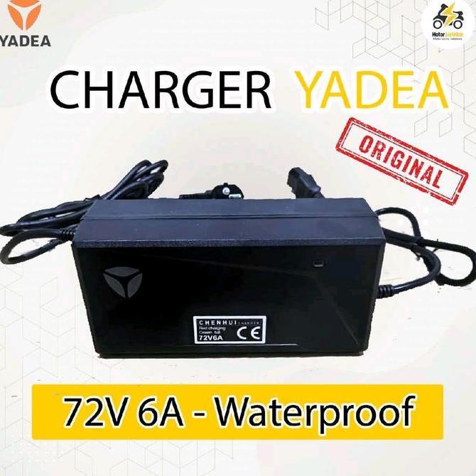 VIRALL CHARGER MOTOR LISTRIK YADEA ORIGINAL 72V 6A -WATERPROOF ''
