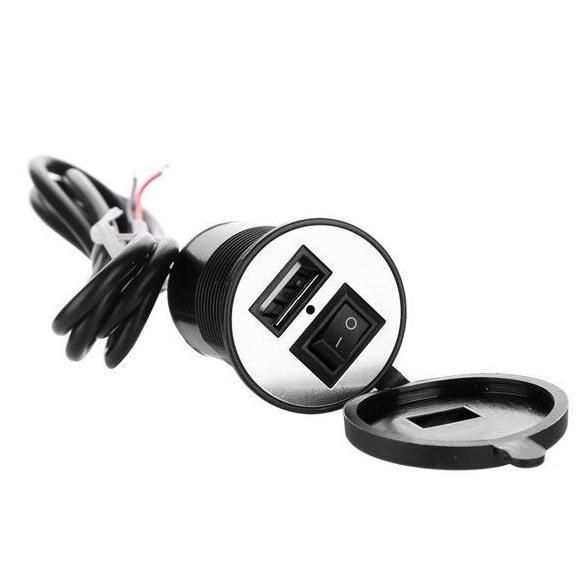 PREMIUM Charger Aki Motor Waterproof USB Plug / Charger Hp di Motor Murah BRACKET ALAT CAS MOTOR