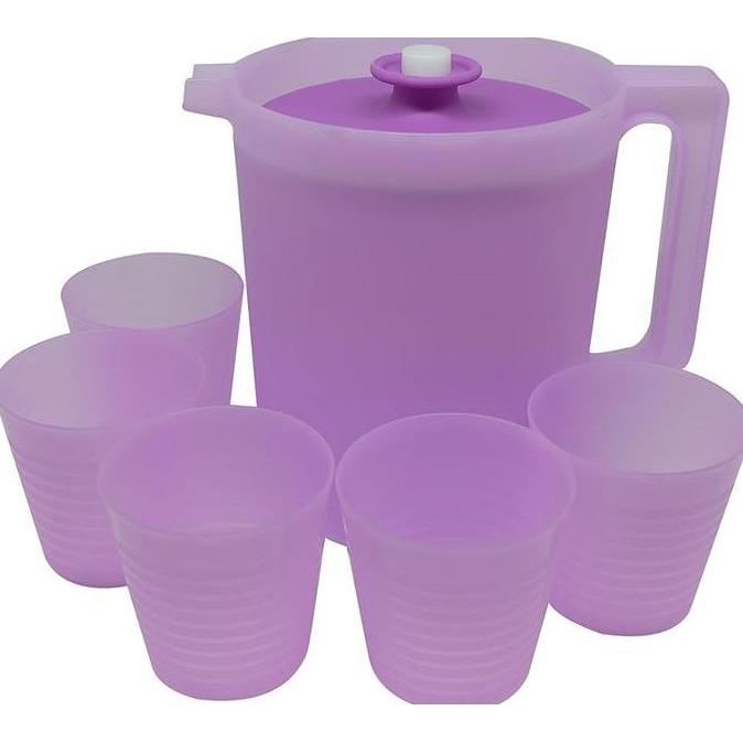 Terpopuler- Teko Yeppo Ungu Set Of 5 Gelas
