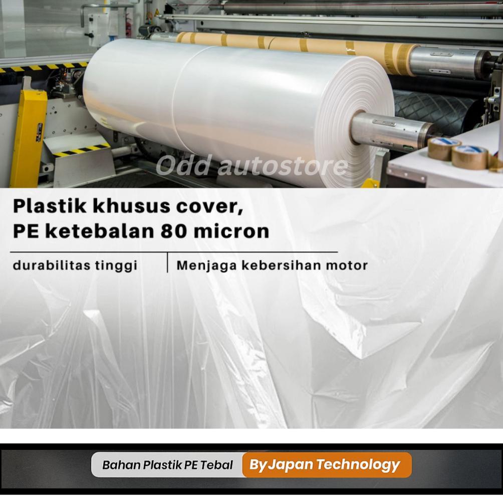 premium` sarung motor transparan / cover motor transparan waterproof