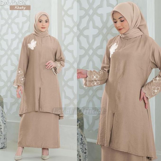 Sendtoday- Layali - Damara One Set Melayu Bordir