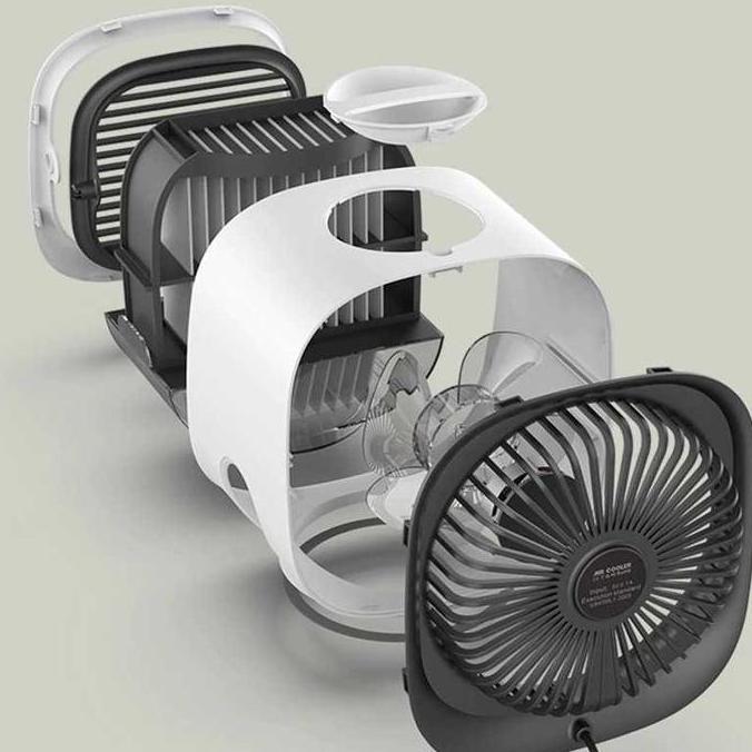 Homemart- Ac Mini Portable Humidifier Untuk Kamar Dingin Pendingin Ruangan Led