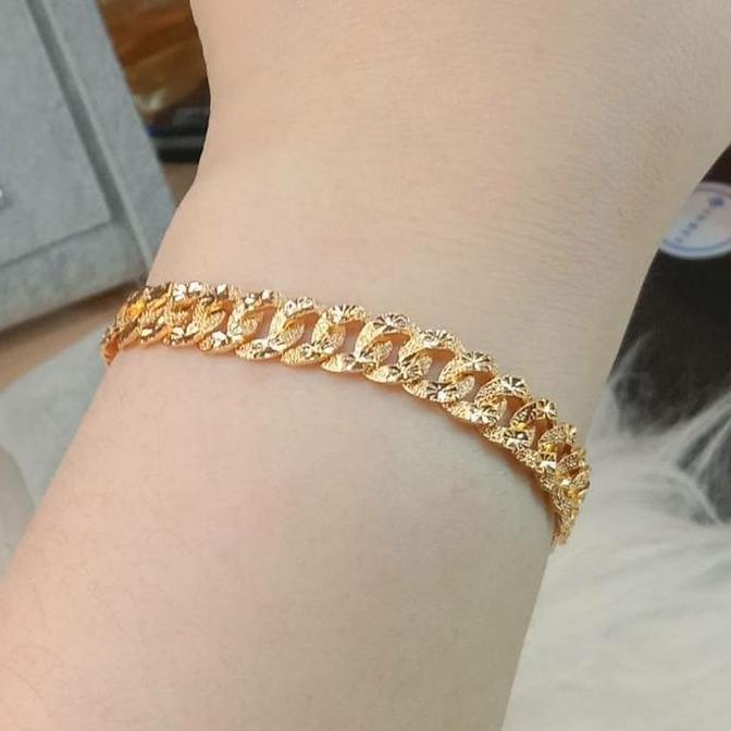 Cod,Bisa- Gelang Titanium Sisik Naga Gelang Tangan Pria & Wanita