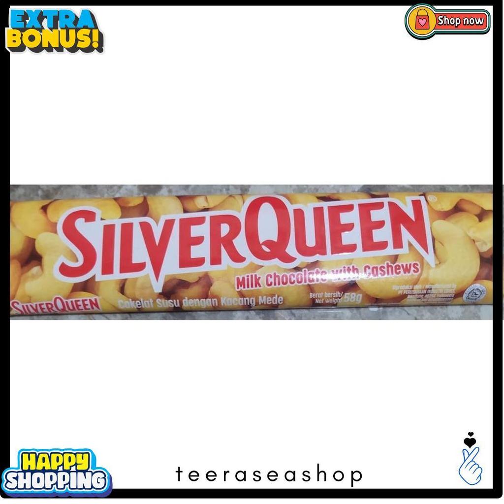Silverqueen Ukuran Besar 55 Gram Chunky Bar 30 Gr - Coklat Valentine - Silverqueen Cashews