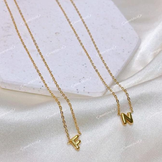 Yxcx- Kalung Huruf Balon Embos 750 Kait Serut Lobster Titanium