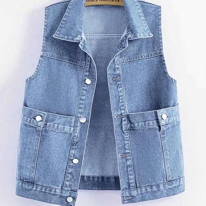 Fwbgy- 985-Rompi Jeans Wanita/Rompi Wanita/Rompi Jeans Wanita Kekinian Atasan