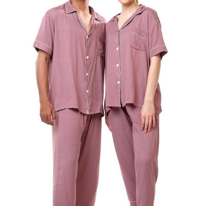 Unik Zavyn Setelan Piyama Couple Rayon Twill Premium Cp