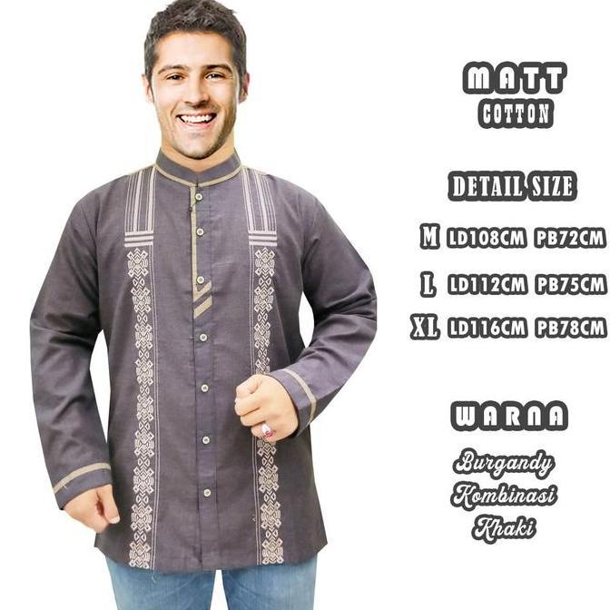 Uwouwo- Baju Koko Dewasa Premium Bordir Eternity Muslim