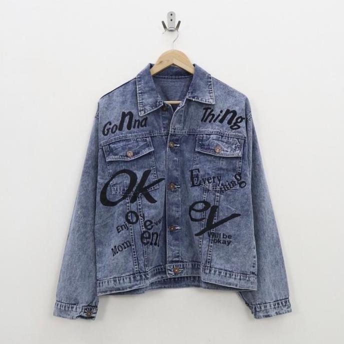 Saless Ootd - Jaket Jeans Denim Okey / Jaket Jeans Coupleable