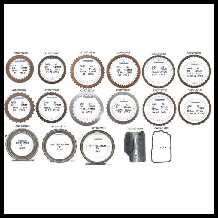 TERBARU MERCY 7G-TRONIC 722.9 MATIC PACKING CARTER A2202710380 